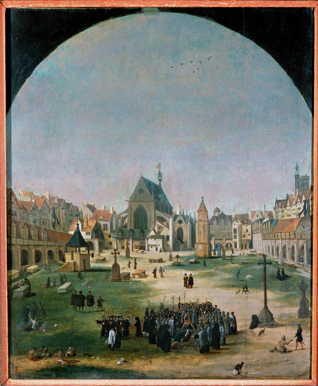 Cimetière et église des Innocents - Flemish School