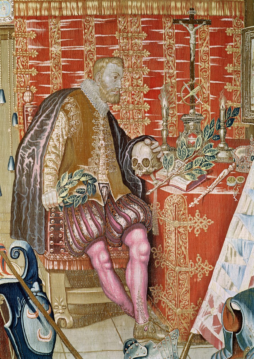 Charles V (1500-58) de La Tapisserie de Charles Quint, c.1630-40 (détail) - Flemish School