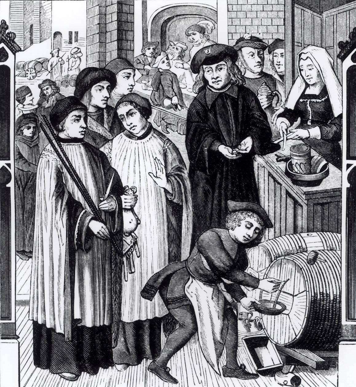 Droits sur les vins, accordés au chapitre de Tournai par le roi Chilpéric, d