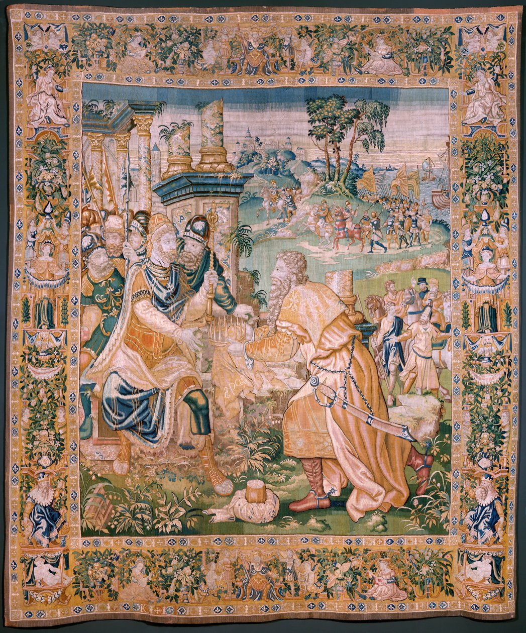 Alexandre se voit offrir une couronne - Flemish School