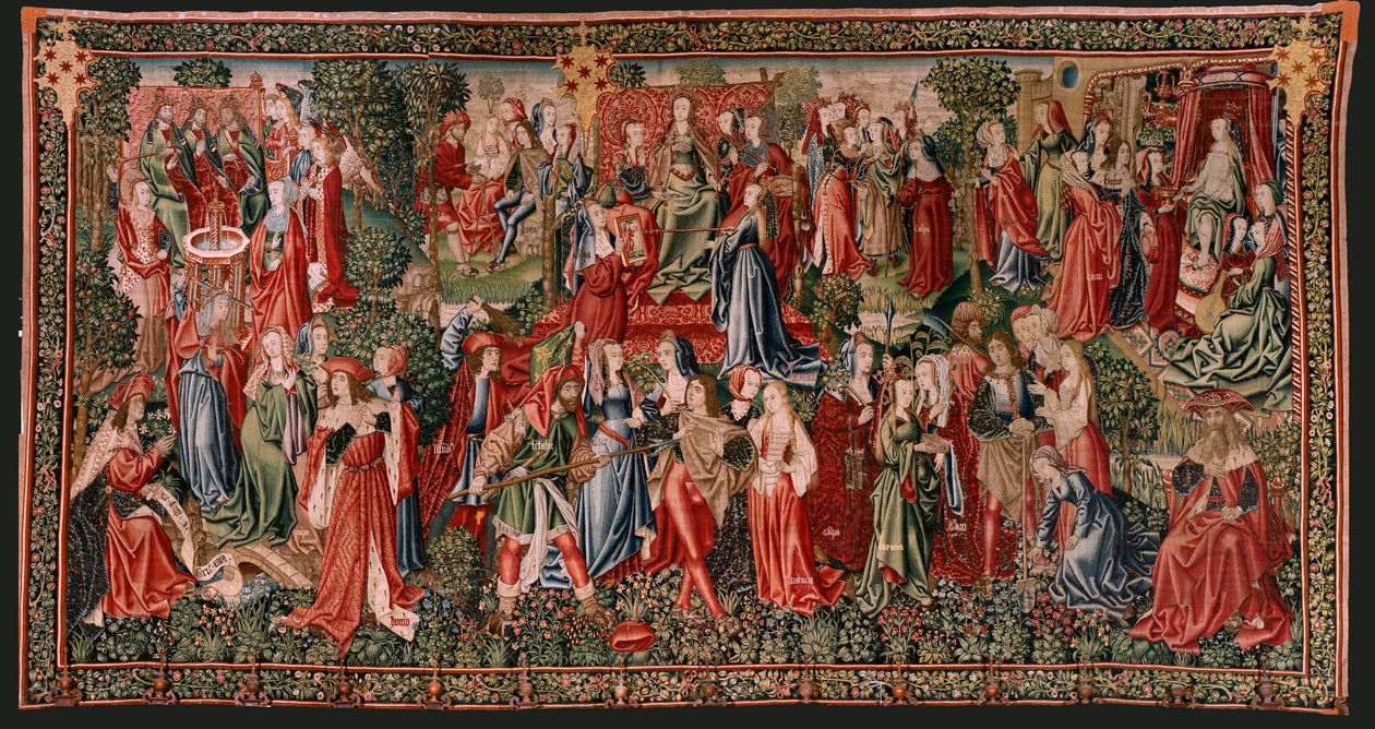 Tapisserie flamande. Série Rédemption humaine ou Vices et Vertus. Les Vices conduisent l