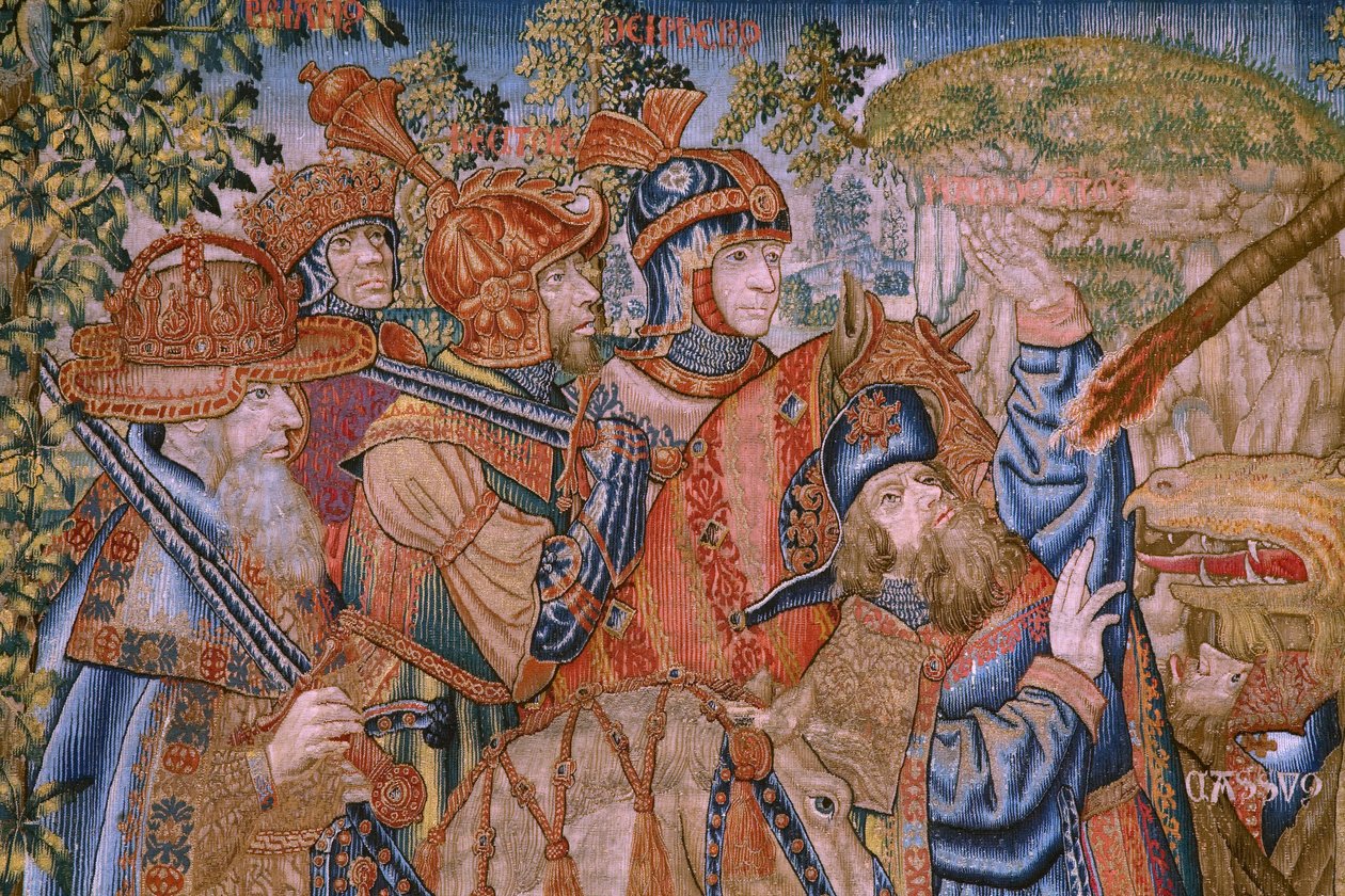Série Moralités : La vertu des honneurs (détail) - Flemish School