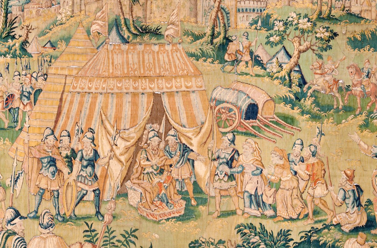 Judith devant Holopherne (cinquième tapisserie de la série) - Flemish School