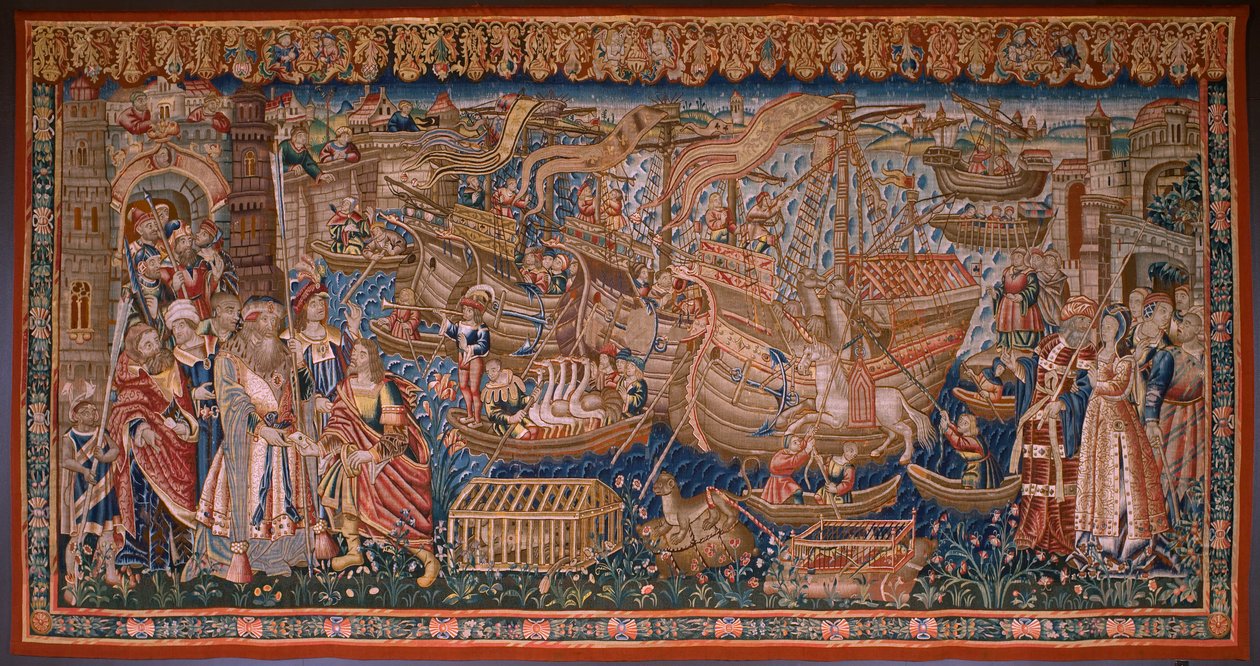 Tapisserie flamande. Série Les Portugais en Inde : L