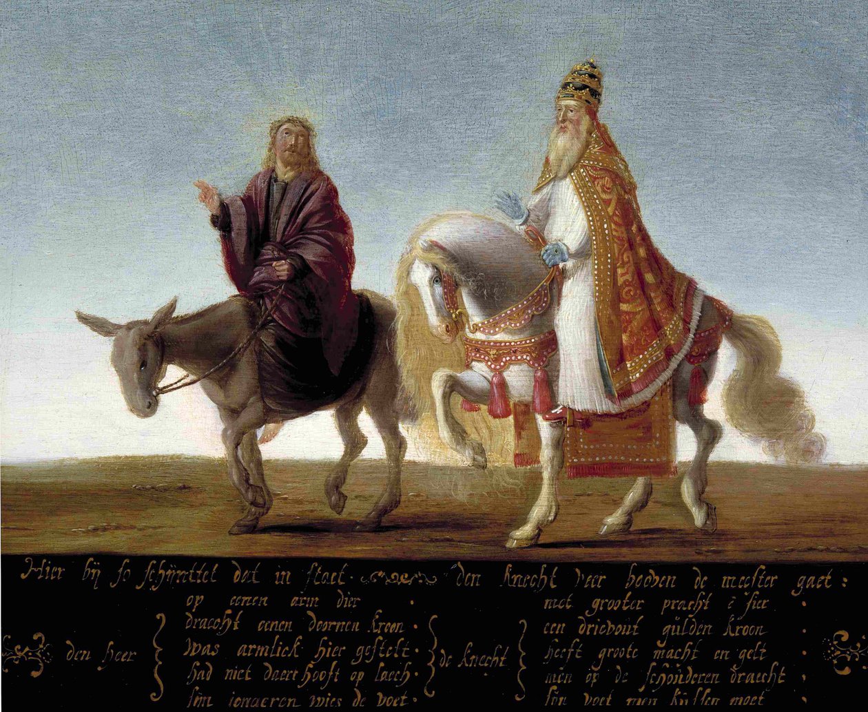 Caricature luthérienne contre le pape - Flemish School