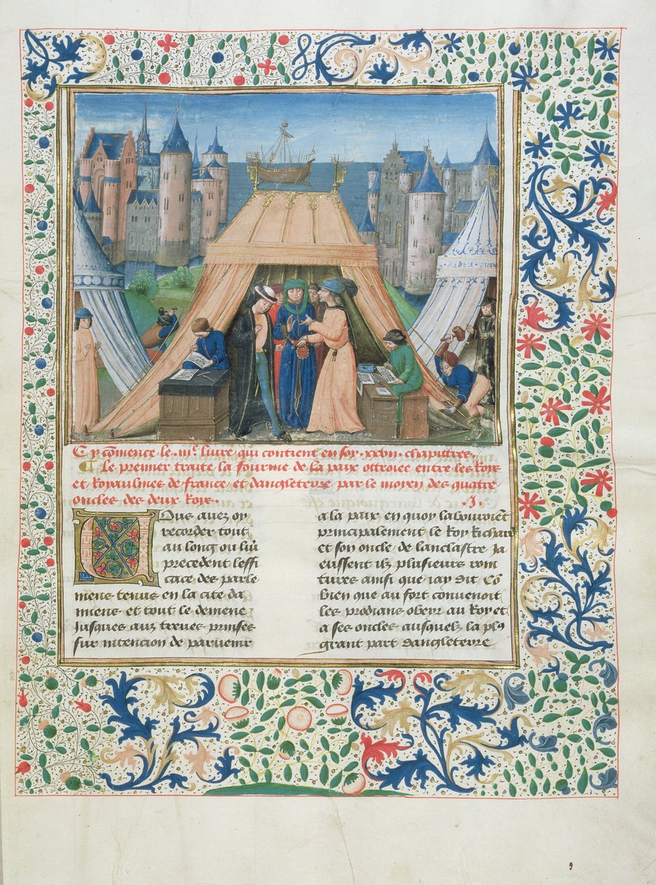 MS W201 f.147 Traité de paix de Chroniques d
