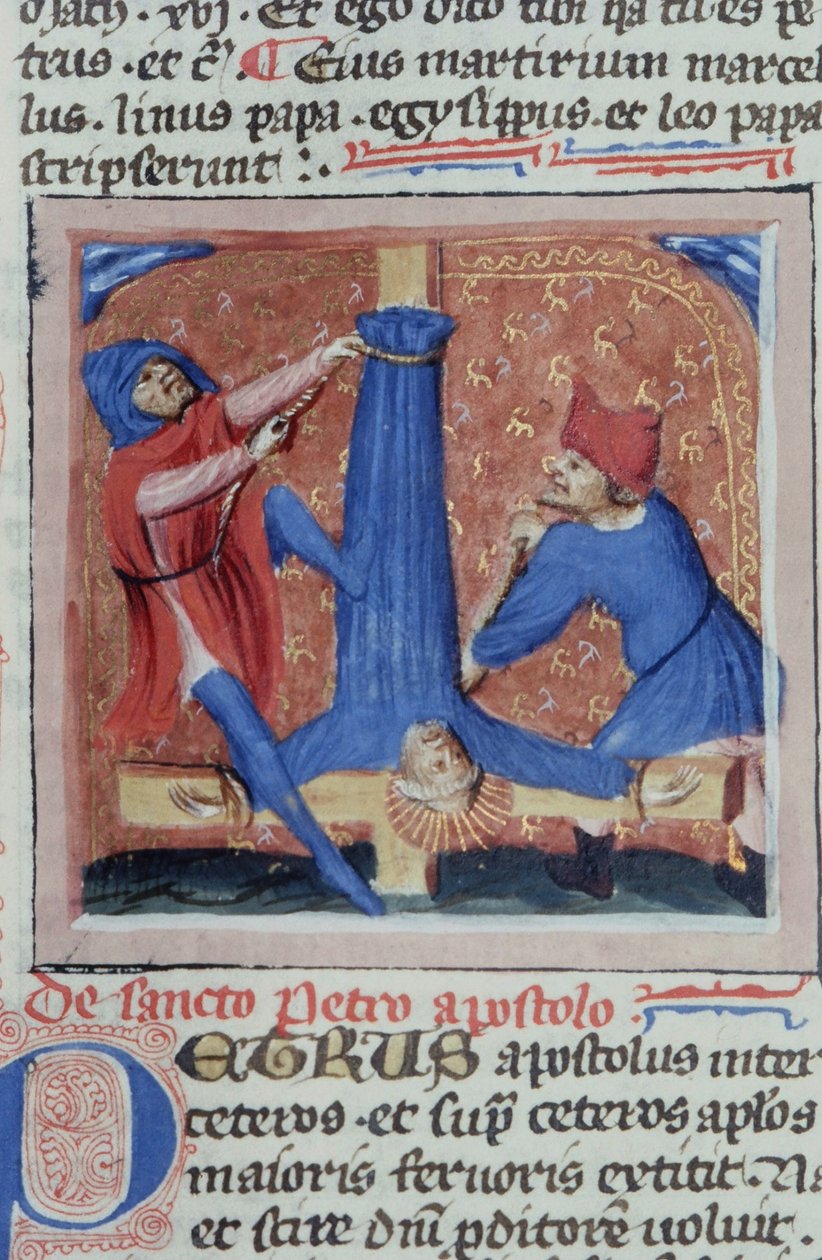 Page de la Legenda Aurea, Bruges, vers 1400-10 - Flemish School