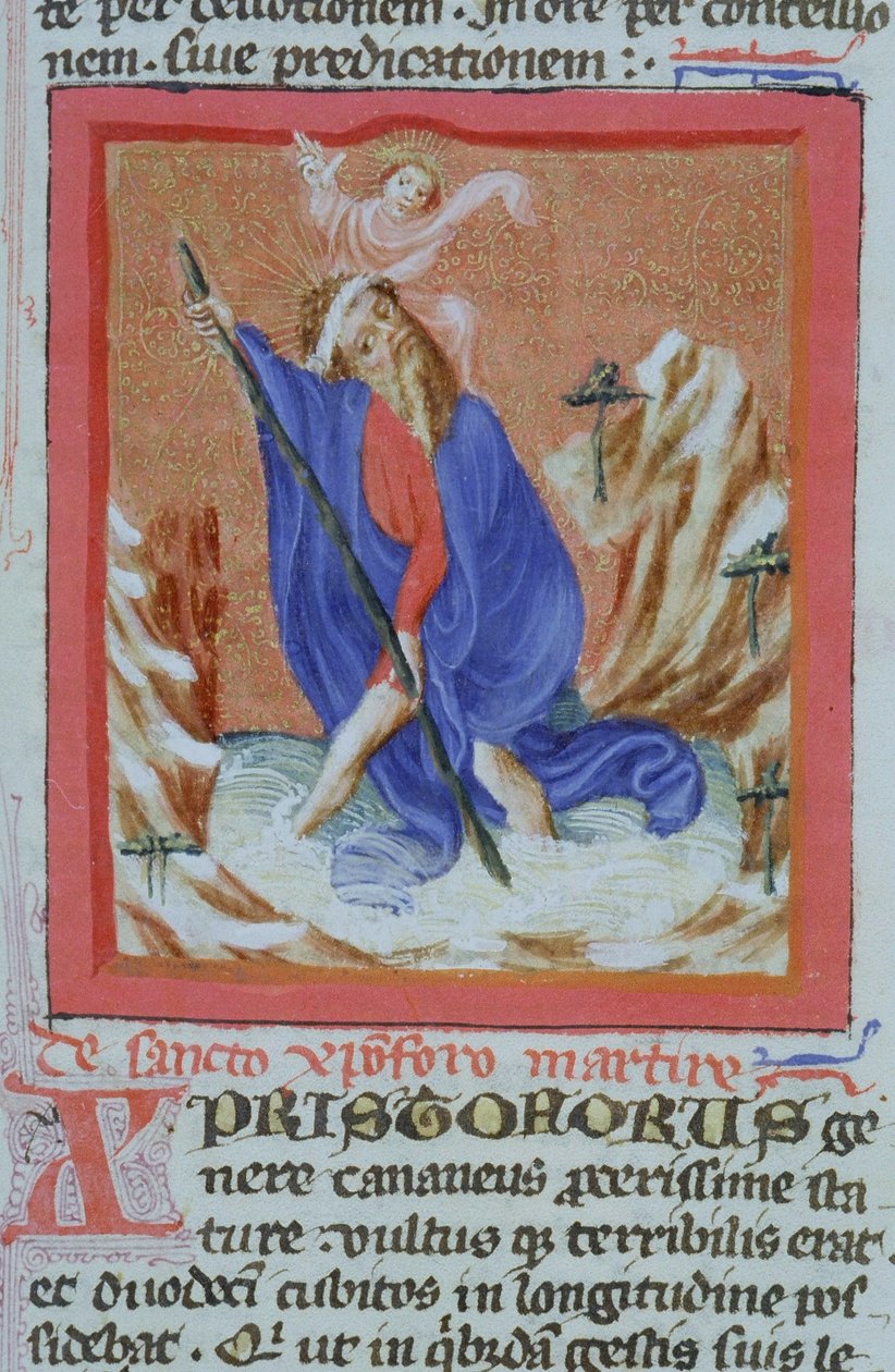Page de la Legenda Aurea, Bruges, vers 1400-10 - Flemish School