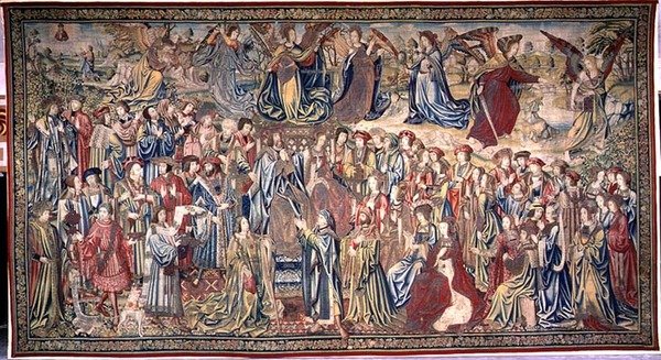 Nathan réprimande David, Tapisserie de David et Bethsabée, c.1510-15 (tapisserie) - Flemish School