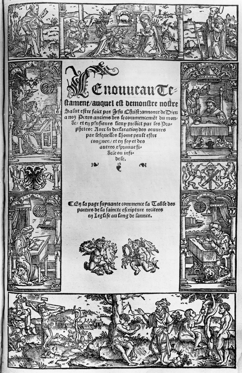 Page de titre du Nouveau Testament d