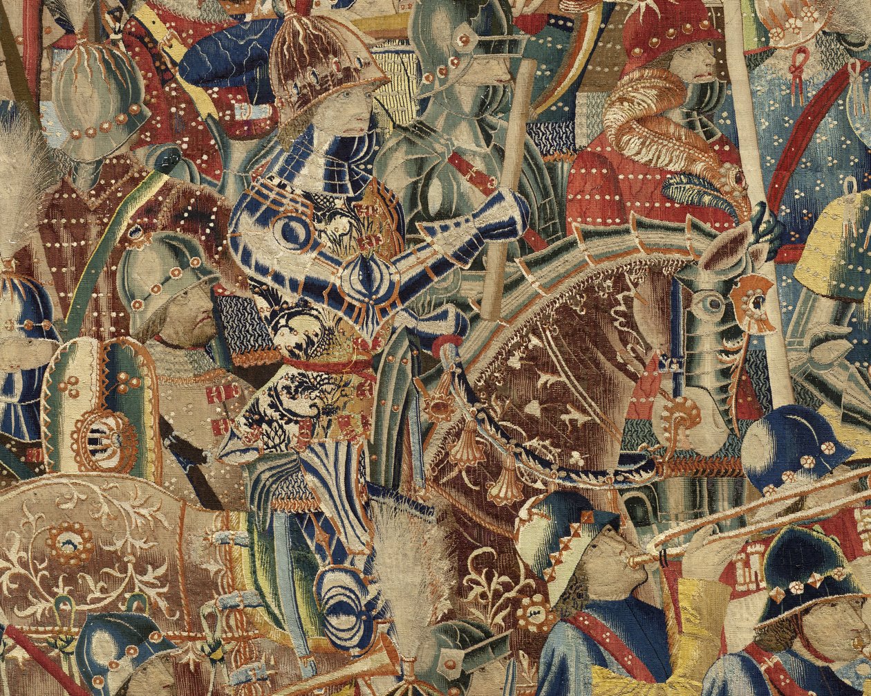 Tapisserie montrant les conquêtes du roi Alphonse V du Portugal - Flemish School