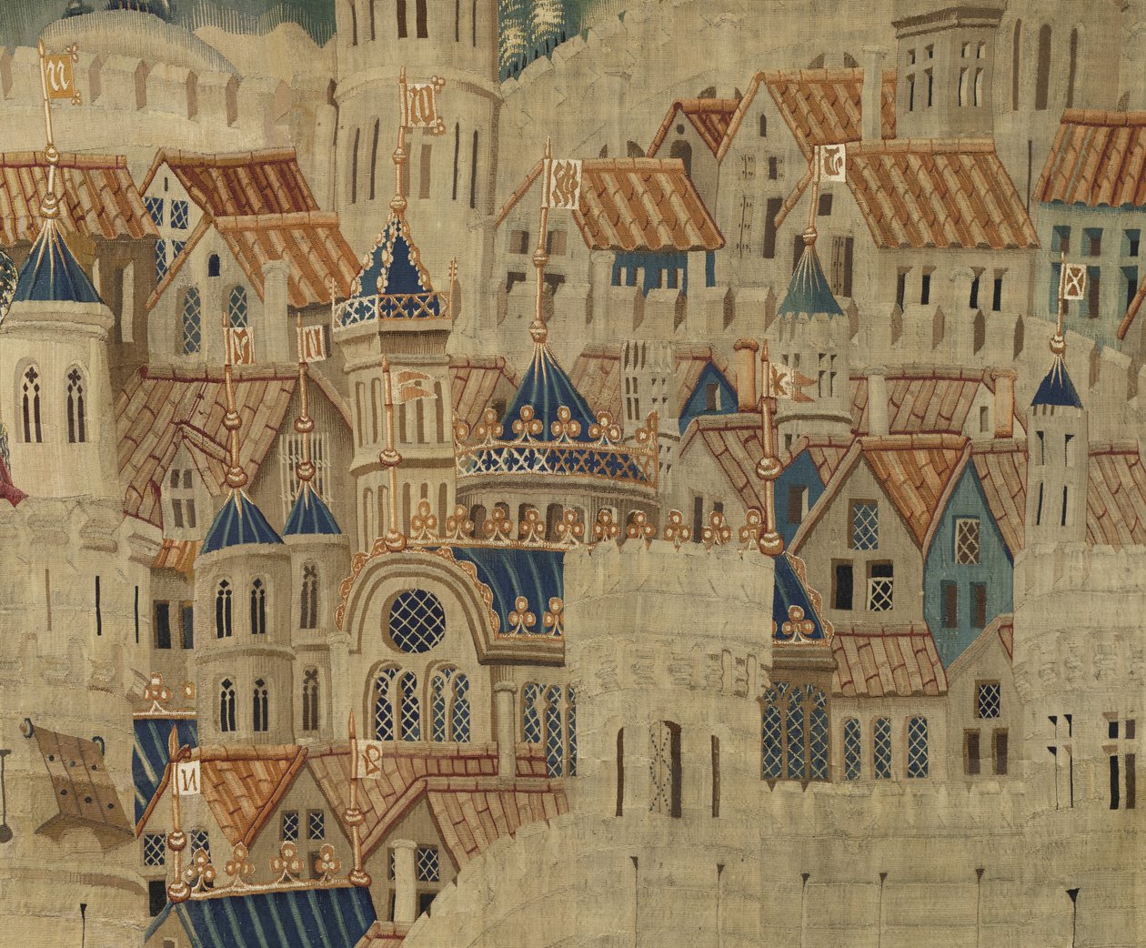 Tapisserie montrant les conquêtes du roi Alphonse V du Portugal - Flemish School