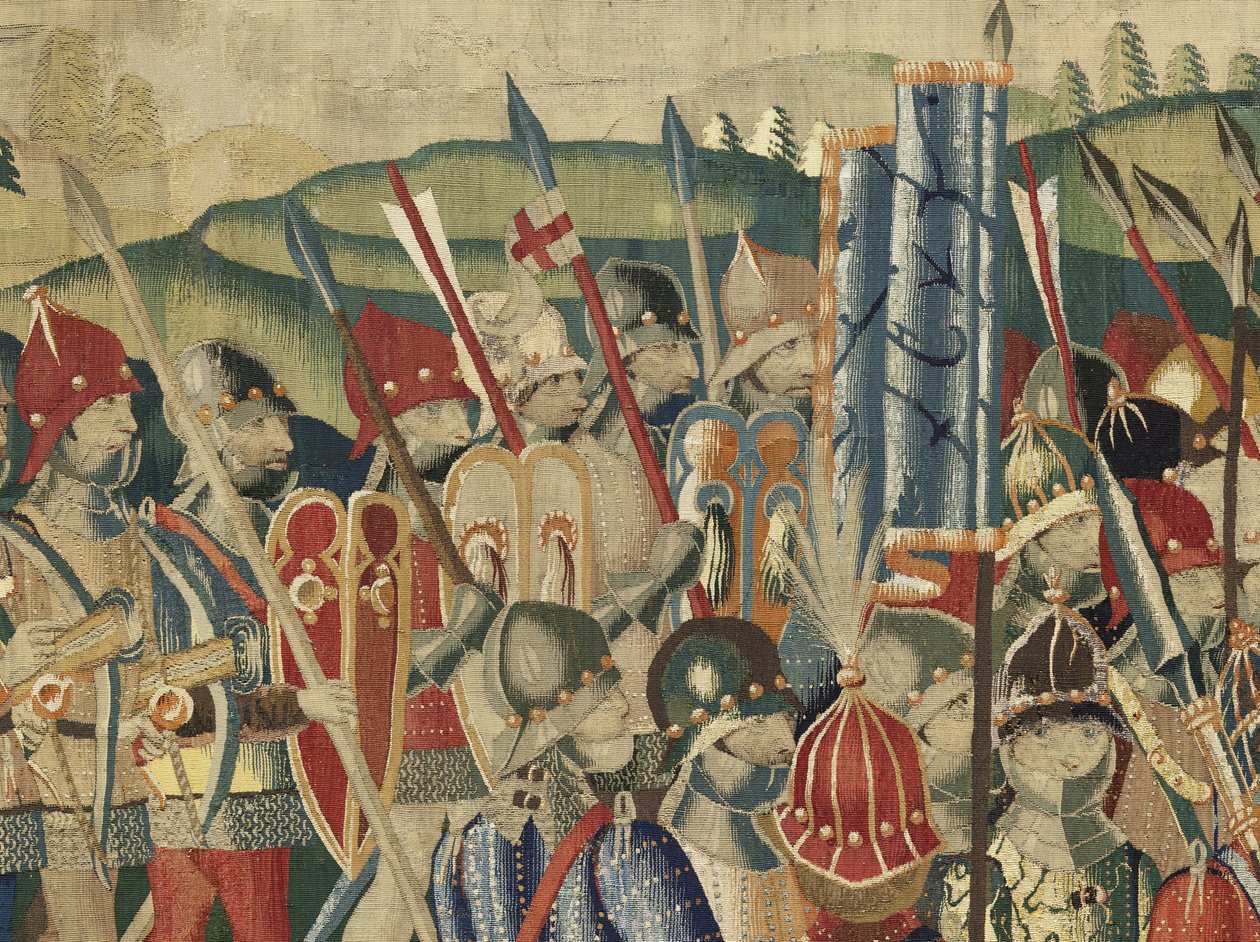 Tapisserie montrant les conquêtes du roi Alphonse V du Portugal - Flemish School