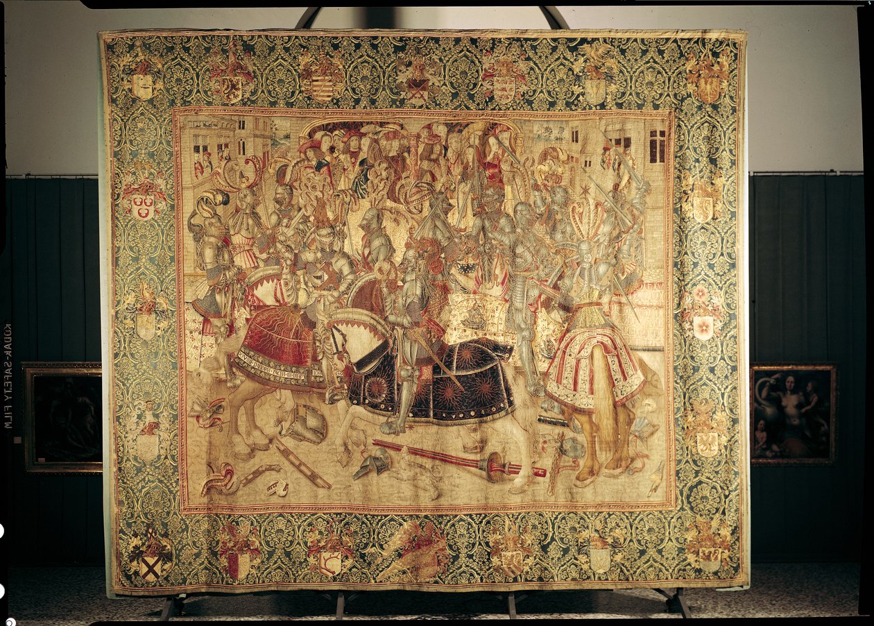 Le Tournoi, tapisserie à métier vertical de l