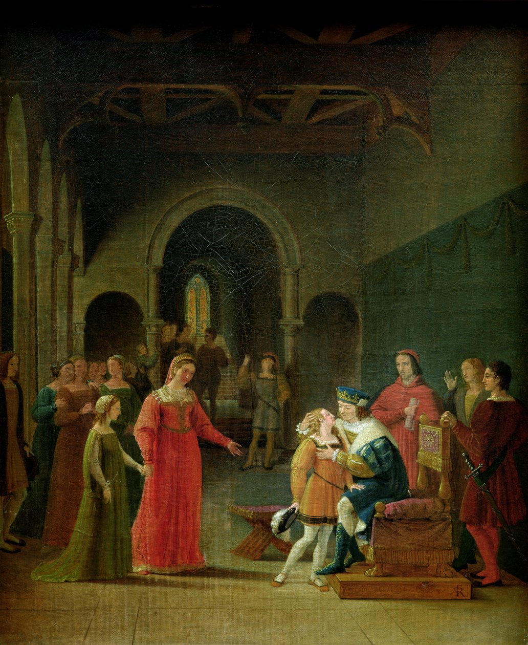François Ier (1494-1547) présenté à Louis XII (1462-1515) - Fleury François Richard