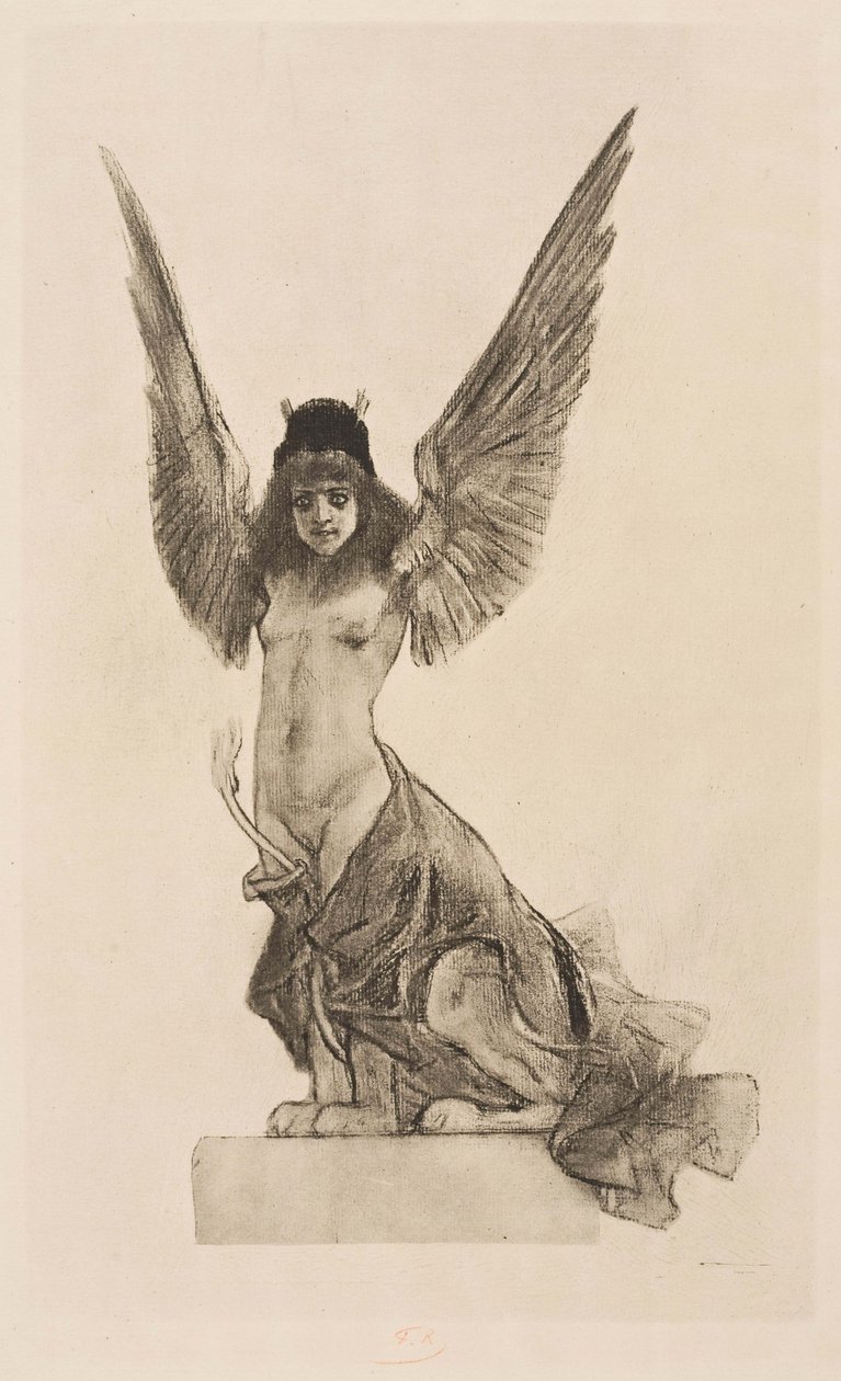 Sphinx féminin ou parallèle - Félicien Rops