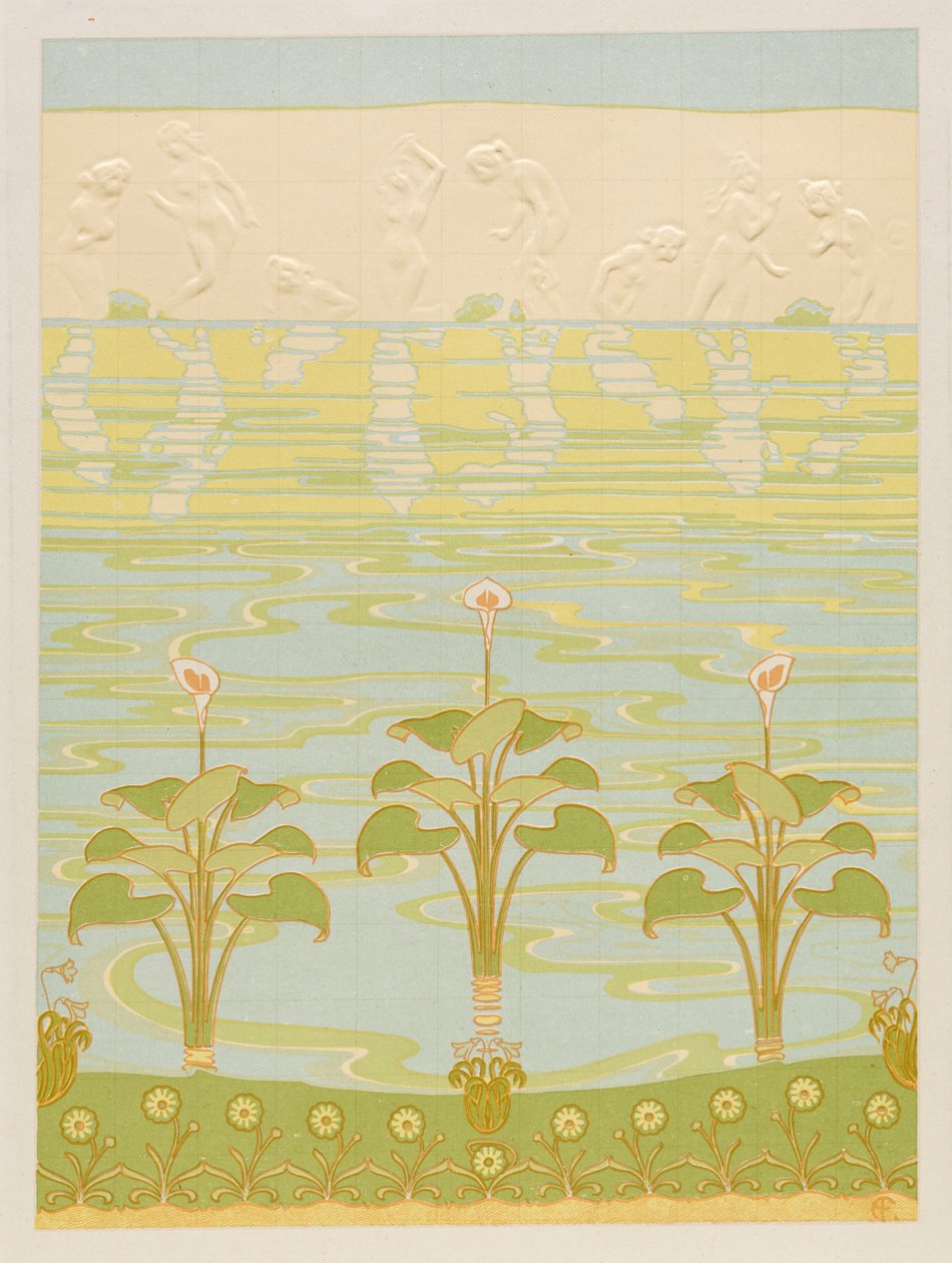 Décoration en carreaux émaillés pour salle de bain - Félix Albert Anthyme Aubert