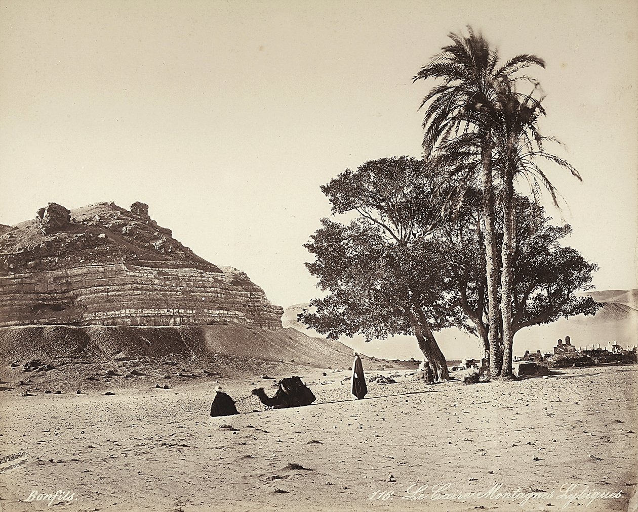 Zone désertique en périphérie du Caire, Égypte - Félix Bonfils
