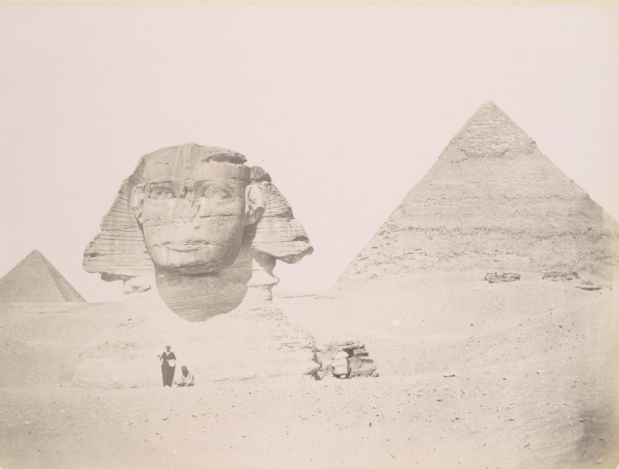 Pyramides et le Sphinx, 1860-70, imprimé vers 1870 - Félix Bonfils