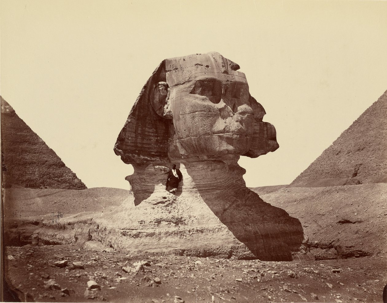 Sphinx et pyramides - Félix Bonfils