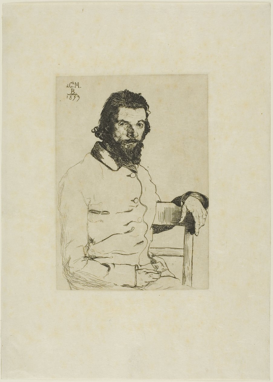 Portrait de Meryon - Félix Henri Bracquemond
