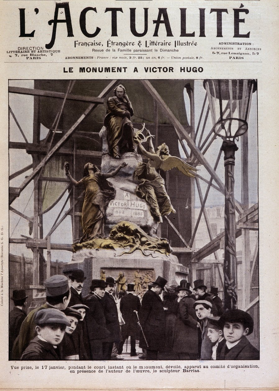 Inauguration du monument à Victor Hugo par Barrias, Paris, 17 janvier - Félix Joseph Barrias