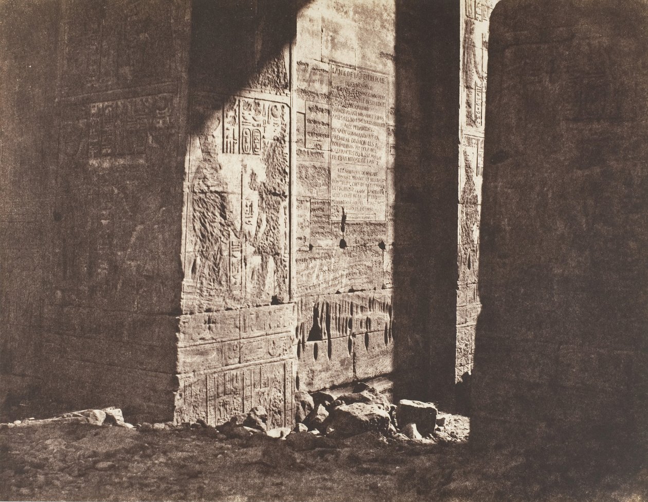 Île de Philæ, Premier Pylône, Inscription Française Gravée Sur L
