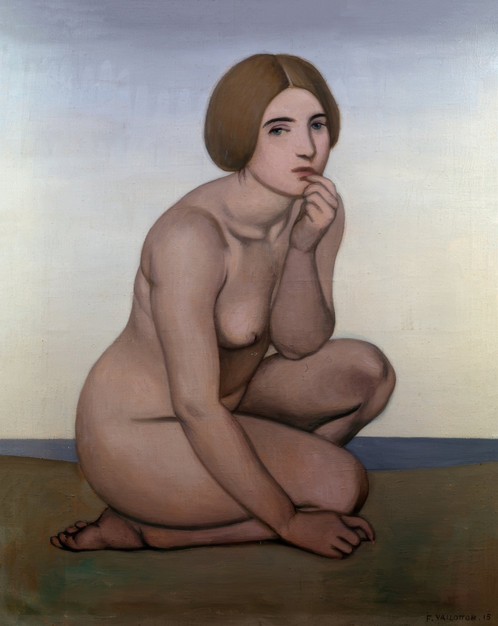 Baigneur accroupi - Félix Vallotton
