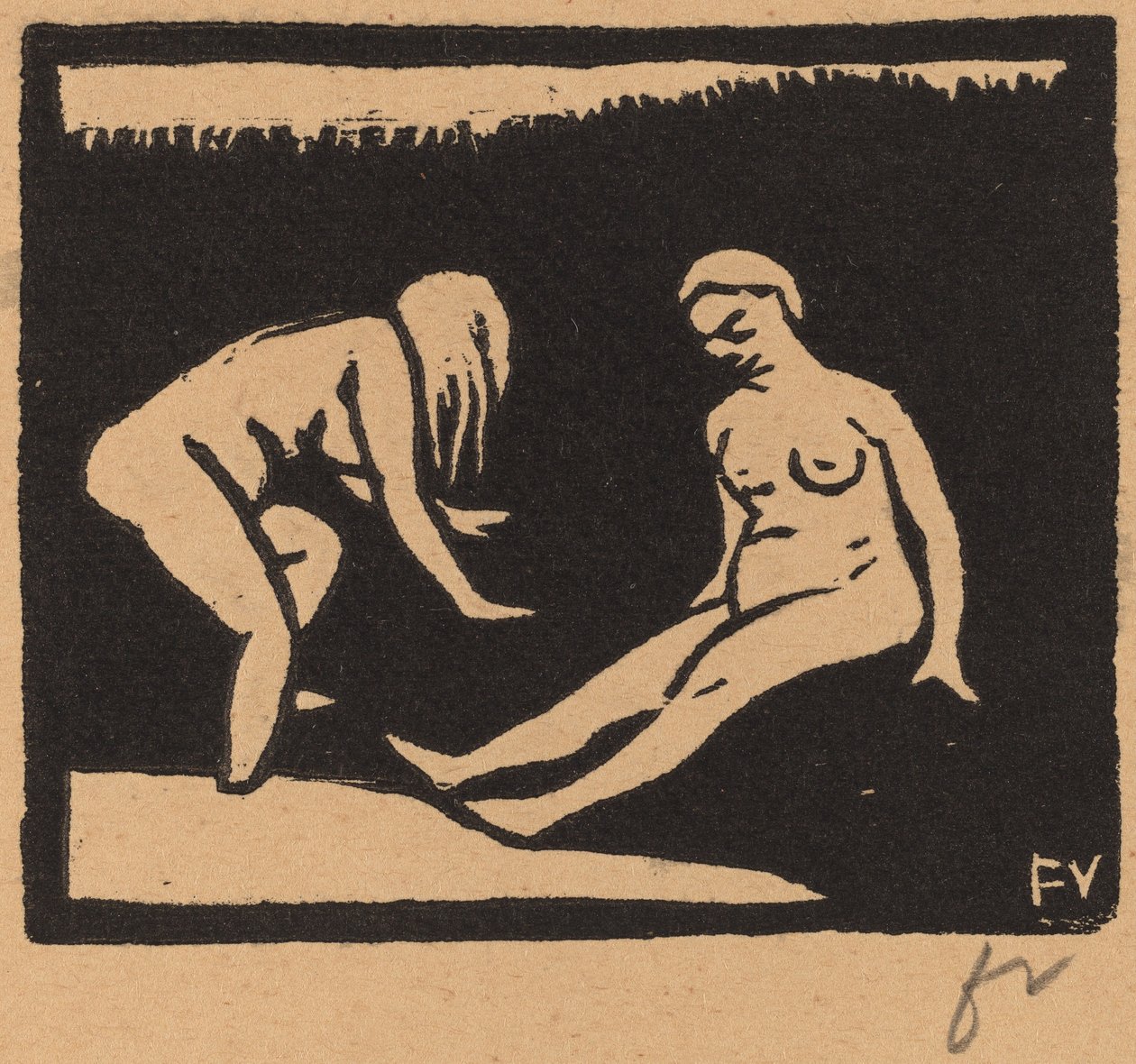 La sortie du bain - Félix Vallotton