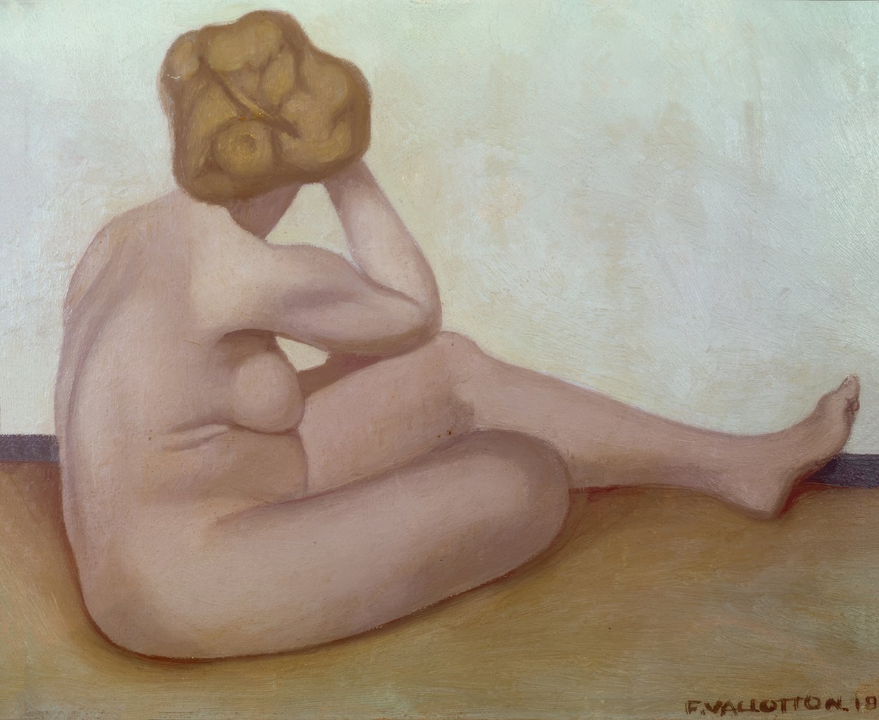 Sitzende nackte Frau von Félix Vallotton