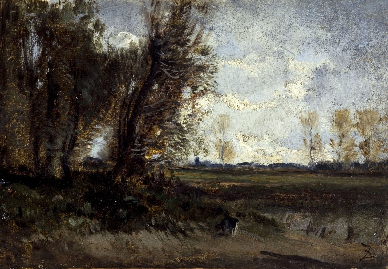La mare, entre 1850 et 1860 - Félix Ziem