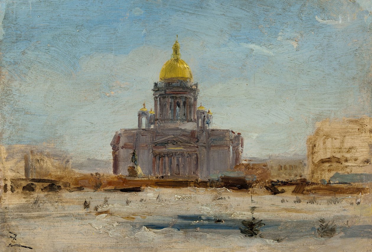Saint-Pétersbourg, Saint-Isaac, entre 1-1844 et 9-1844 - Félix Ziem