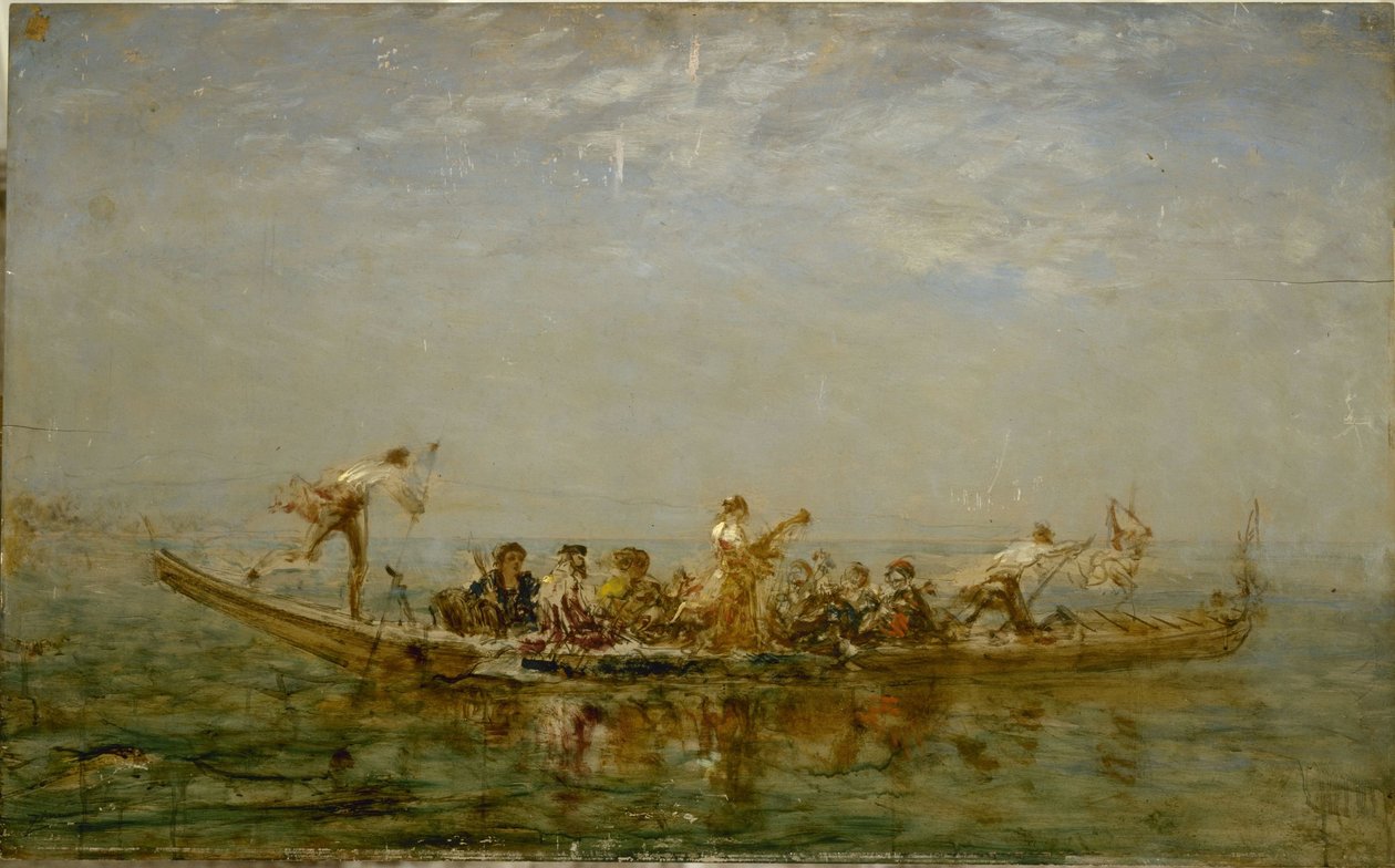 Le caïque, entre 1880 et 1890 - Félix Ziem