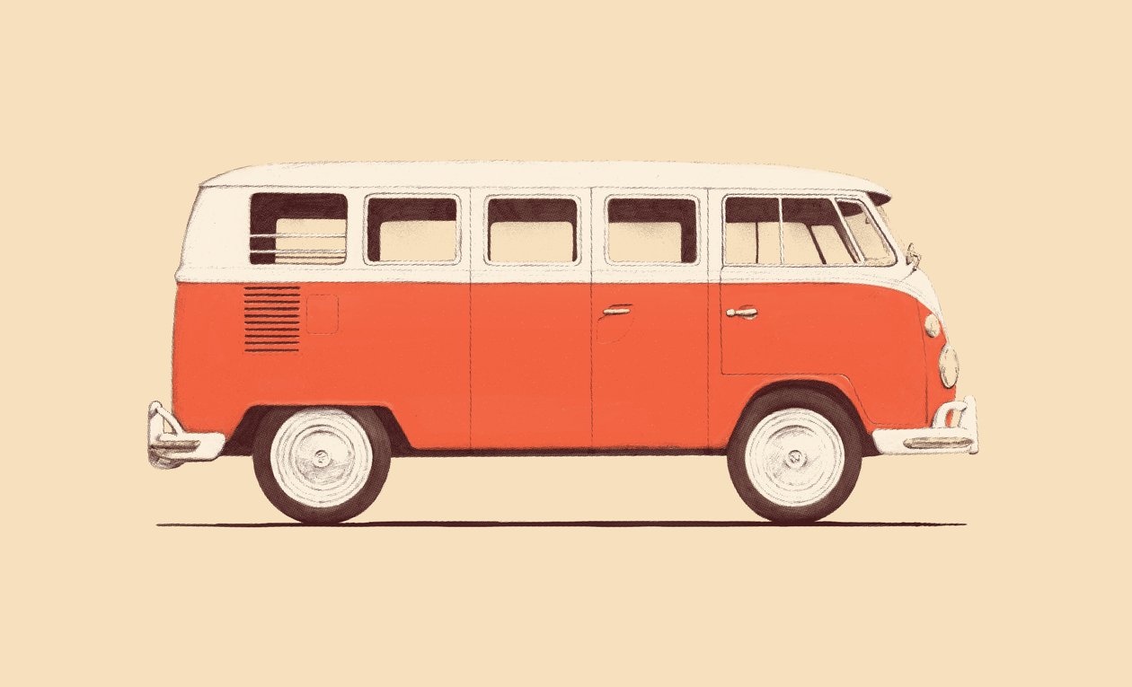 Camionnette rouge, 2023 - Florent Bodart