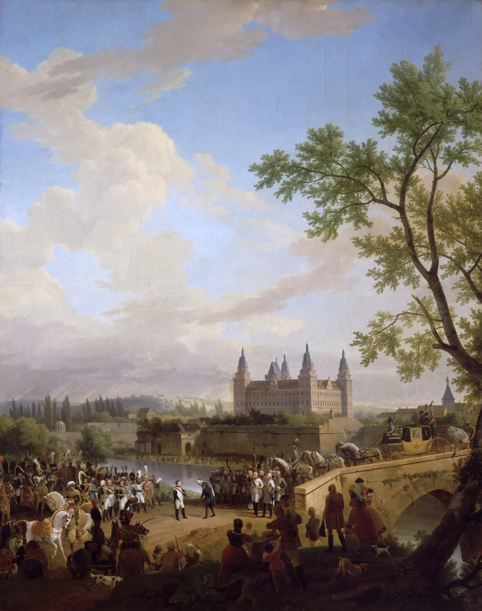 Rencontre entre Napoléon et le baron Karl von Dalberg à Aschaffenburg, 2 octobre 1806 - Florent Fidèle Constant Bourgeois du Castelet