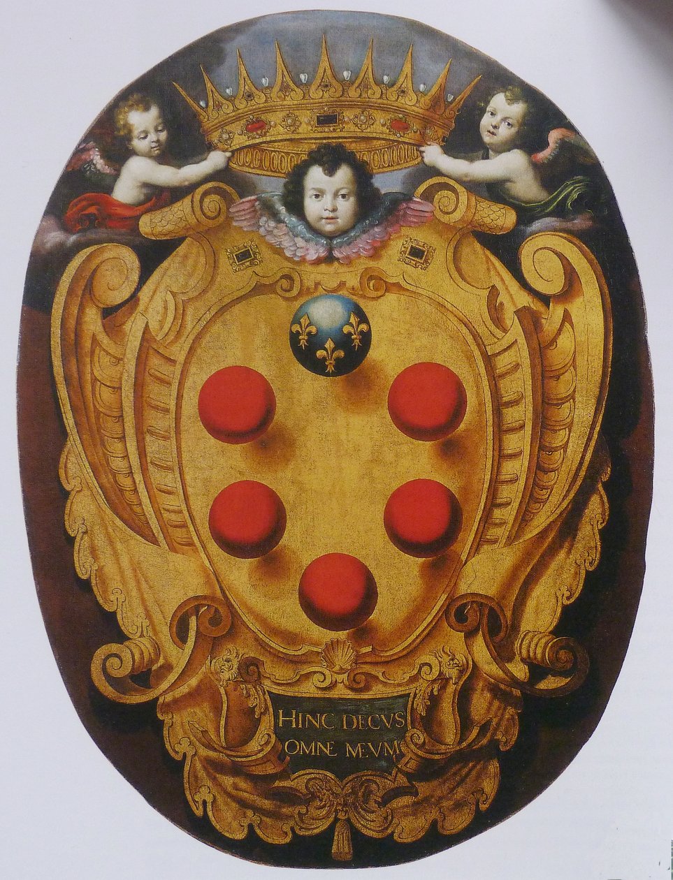 Grand écu aux armes des Médicis - Florentine School