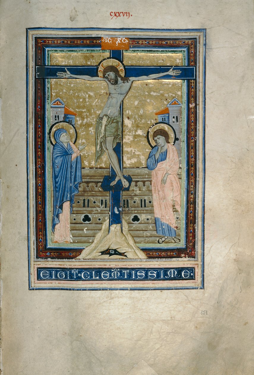Crucifixion (Cod. Conventi Soppressi, ms. 233, c. 151) - Florentine School