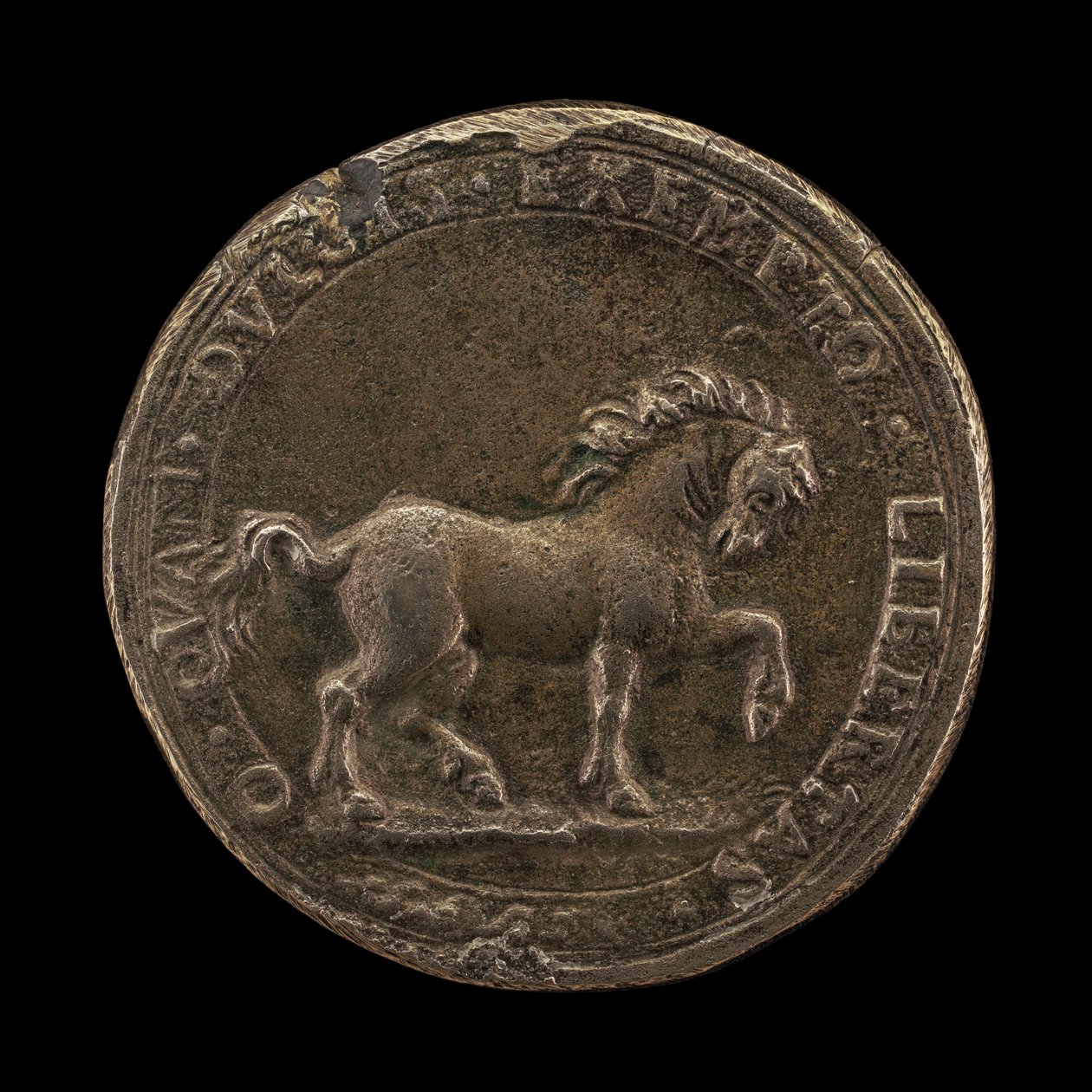 Cheval frappant le sol, vers 1545 (argent non sterling) (revers de 6240388) - Florentine School