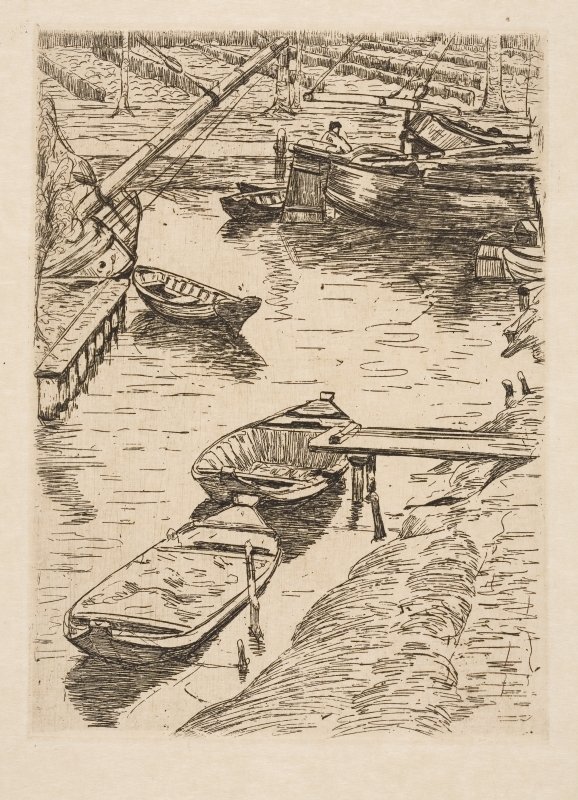 Navires dans un canal - Floris Verster