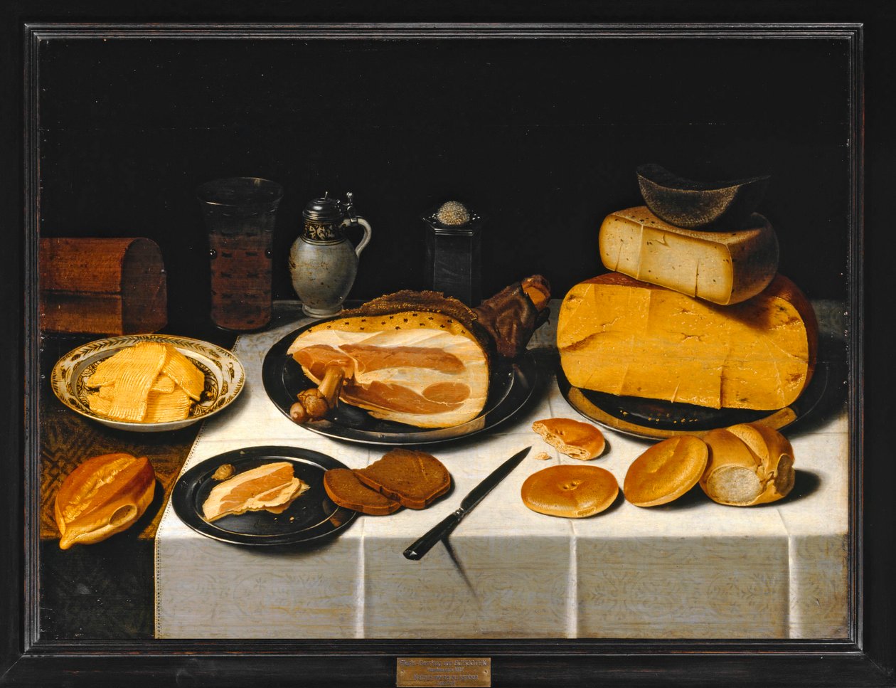 Nature morte au jambon … - Floris van Schooten