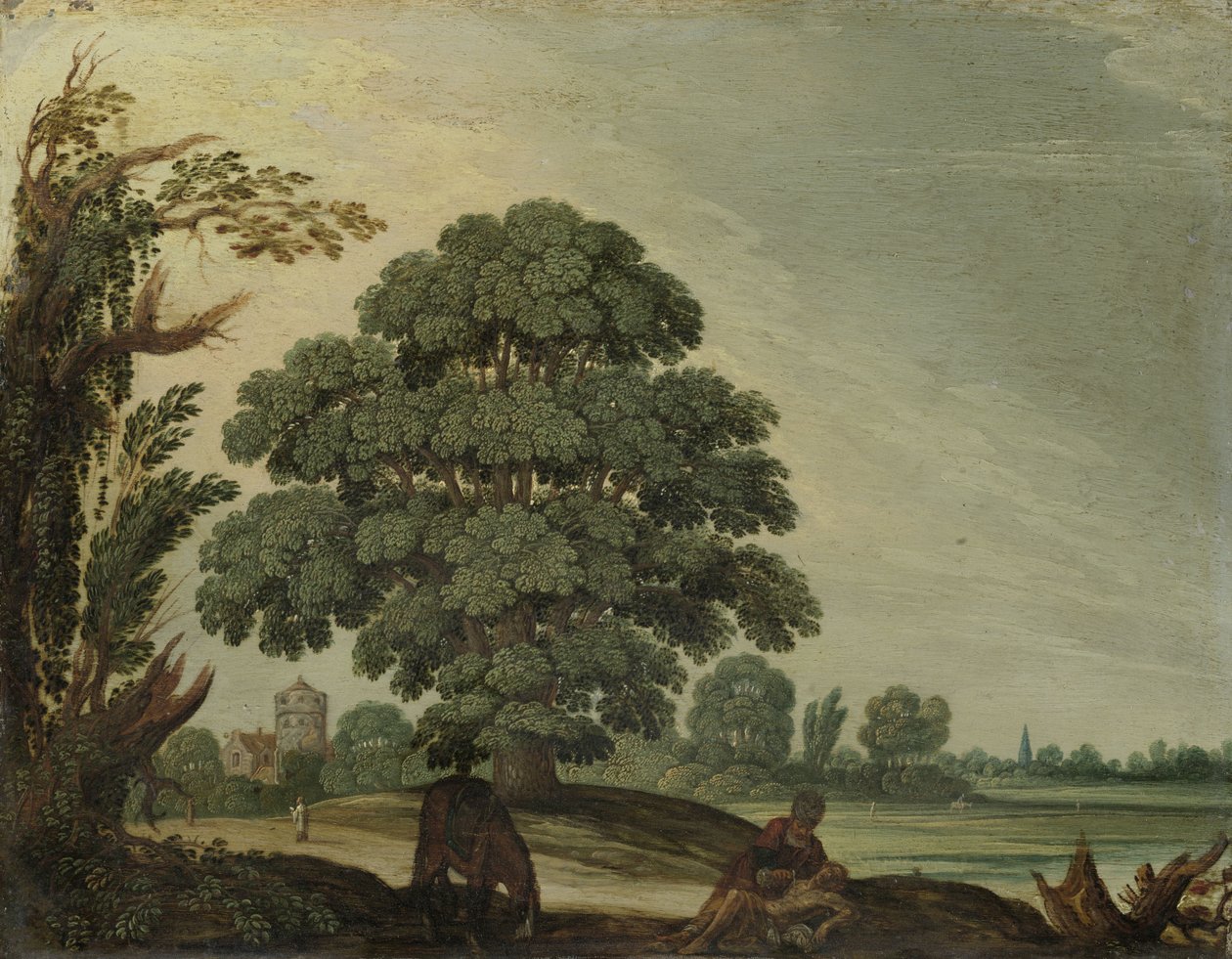 Paysage avec le Bon Samaritain - Adam Elsheimer