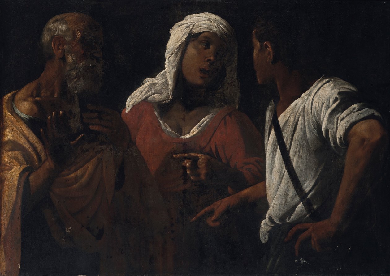 Le reniement de Saint Pierre - Follower of Hendrick ter Brugghen