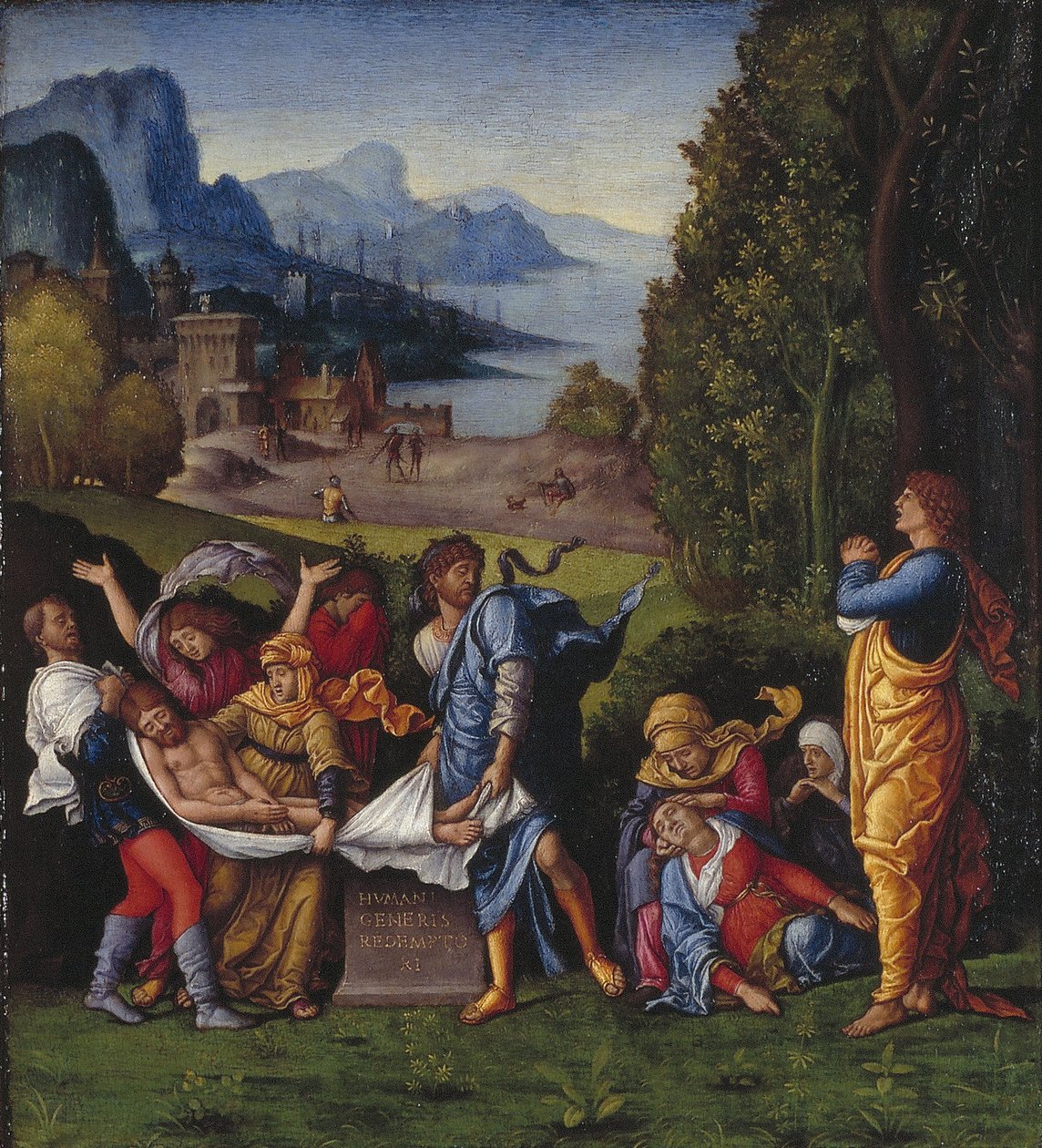 Dutch : La mise au tombeau du Christ La mise au tombeau - Follower of Andrea Mantegna