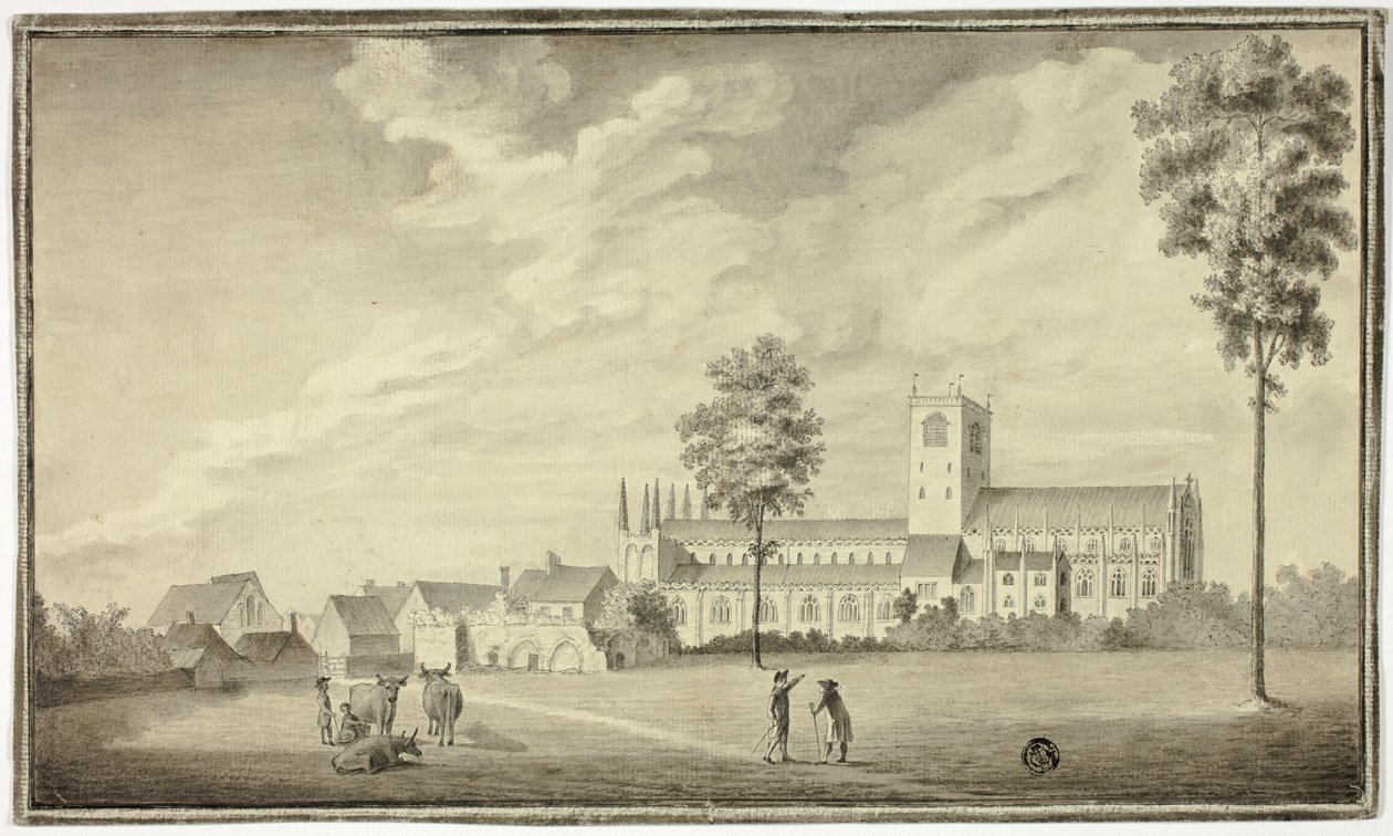 Ancienne église abbatiale - Follower of Samuel Hieronymus Grimm