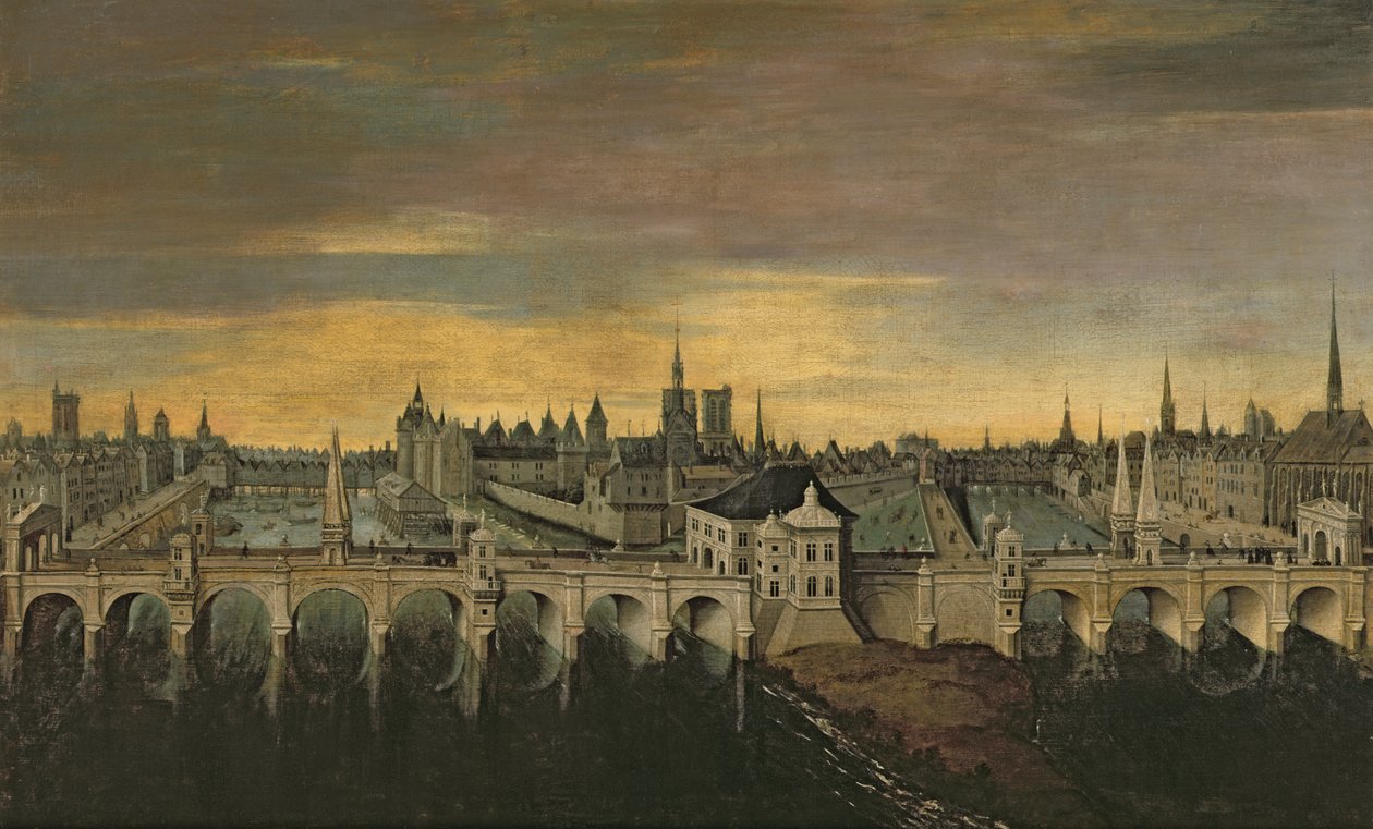 Conception pour la construction du Pont-Neuf, vers 1577 - Fontainebleau School