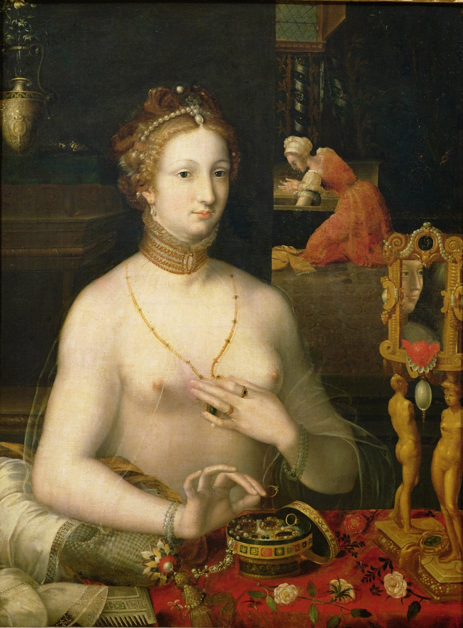 Femme à sa toilette, 1585-95 - Fontainebleau School