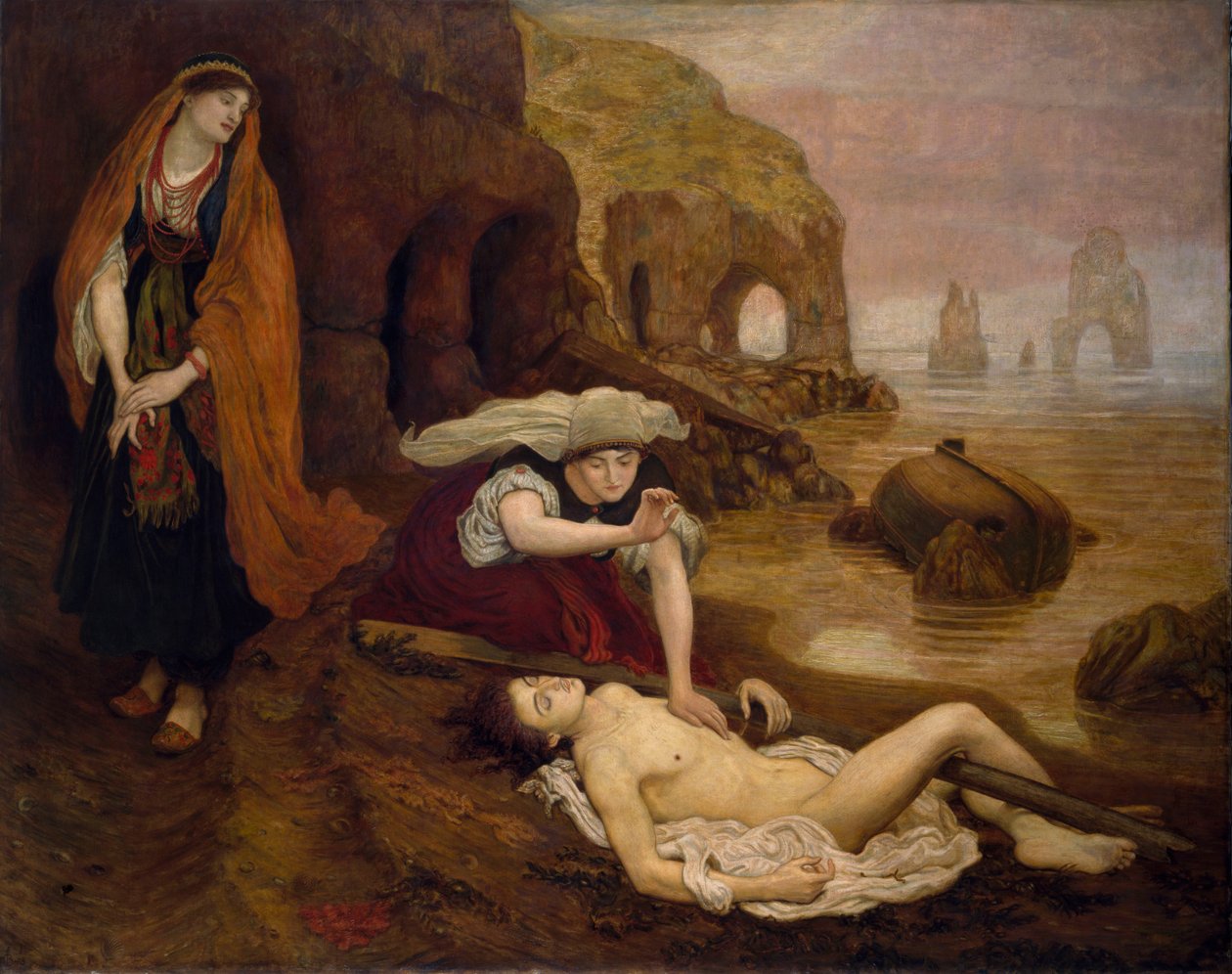 La découverte de Don Juan par Haidee - Ford Madox Brown