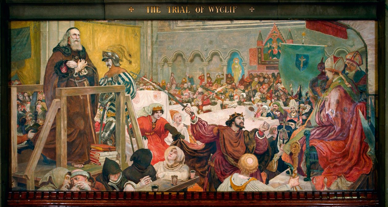 Le procès de Wyclif - Ford Madox Brown
