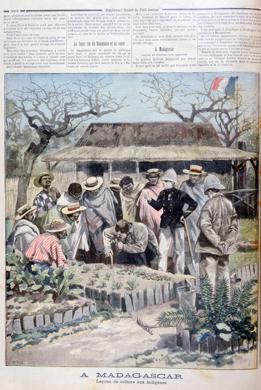 Leçon agricole pour les indigènes de Madagascar, 1897 - Fortuné Méaulle