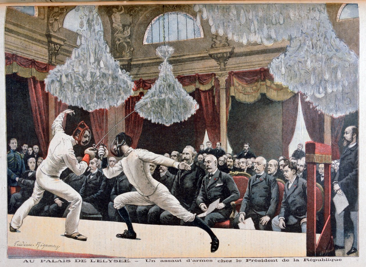 Escrime devant le Président de la République, Palais de l